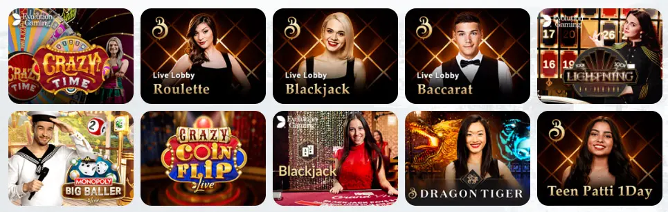 Jeux de casino en direct LUDIOS CASINO