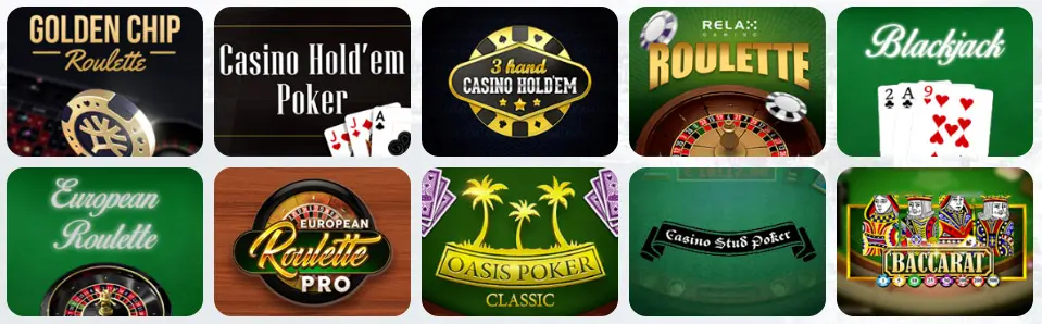 Jeux de table au Ludios Casino