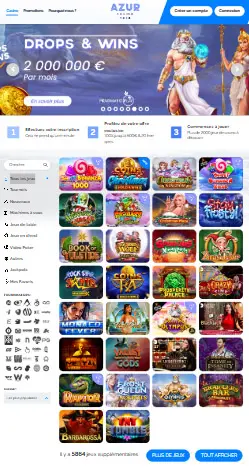 l'application et interface LUDIOS CASINO