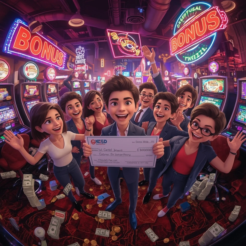 bonus dans les mains de l'homme au casino LUDIOS CASINO