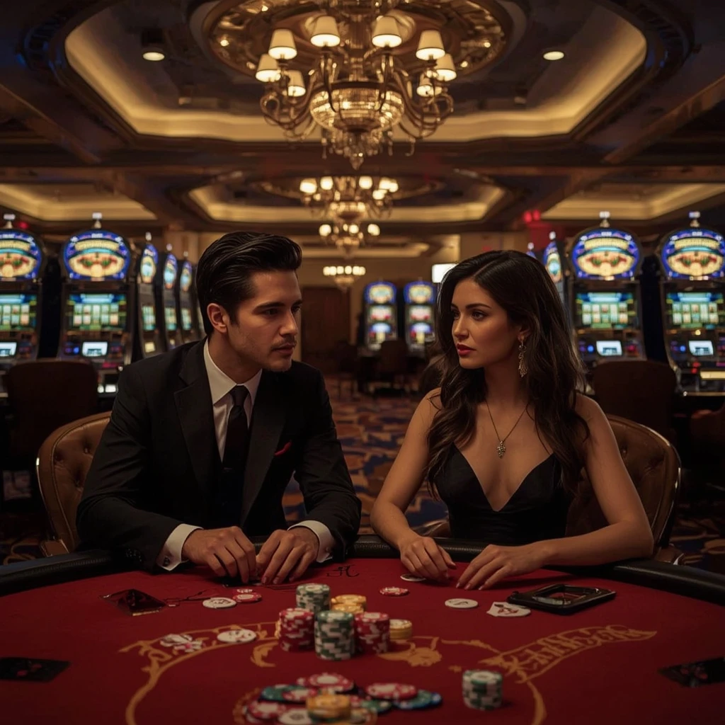 Deux joueurs de poker au Ludios Casino